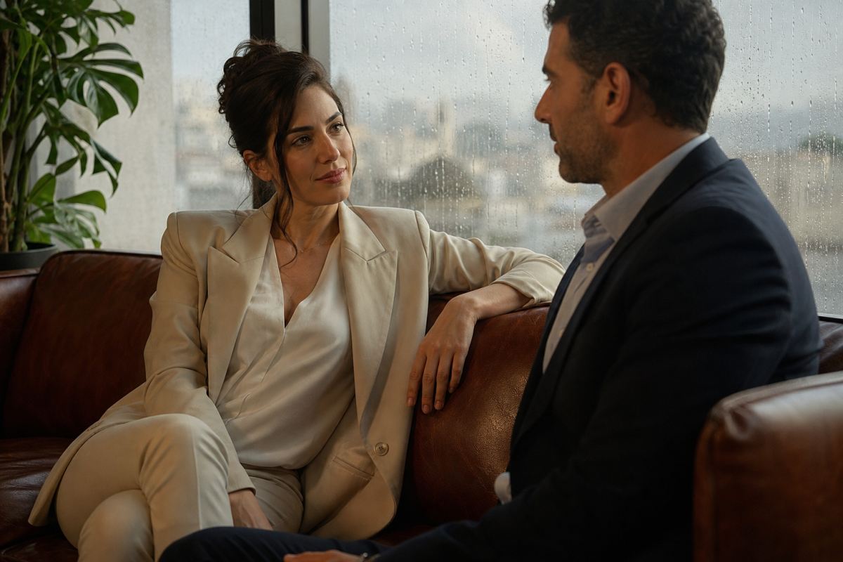 צהריים גשומים עם הבוס: הפעם הראשונה שלנו על הספה במשרד